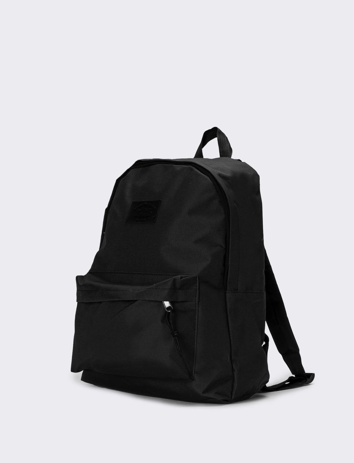 Zaino uomo basic doppia chiusura e tasca - Nero