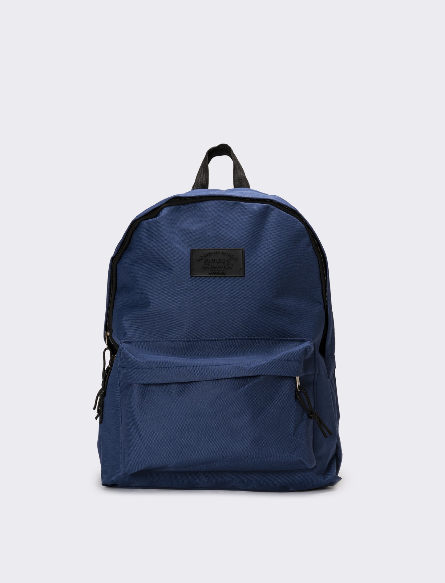 Zaino uomo basic doppia chiusura e tasca - Blu