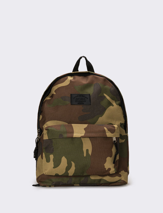 Zaino uomo basic doppia chiusura e tasca - militare