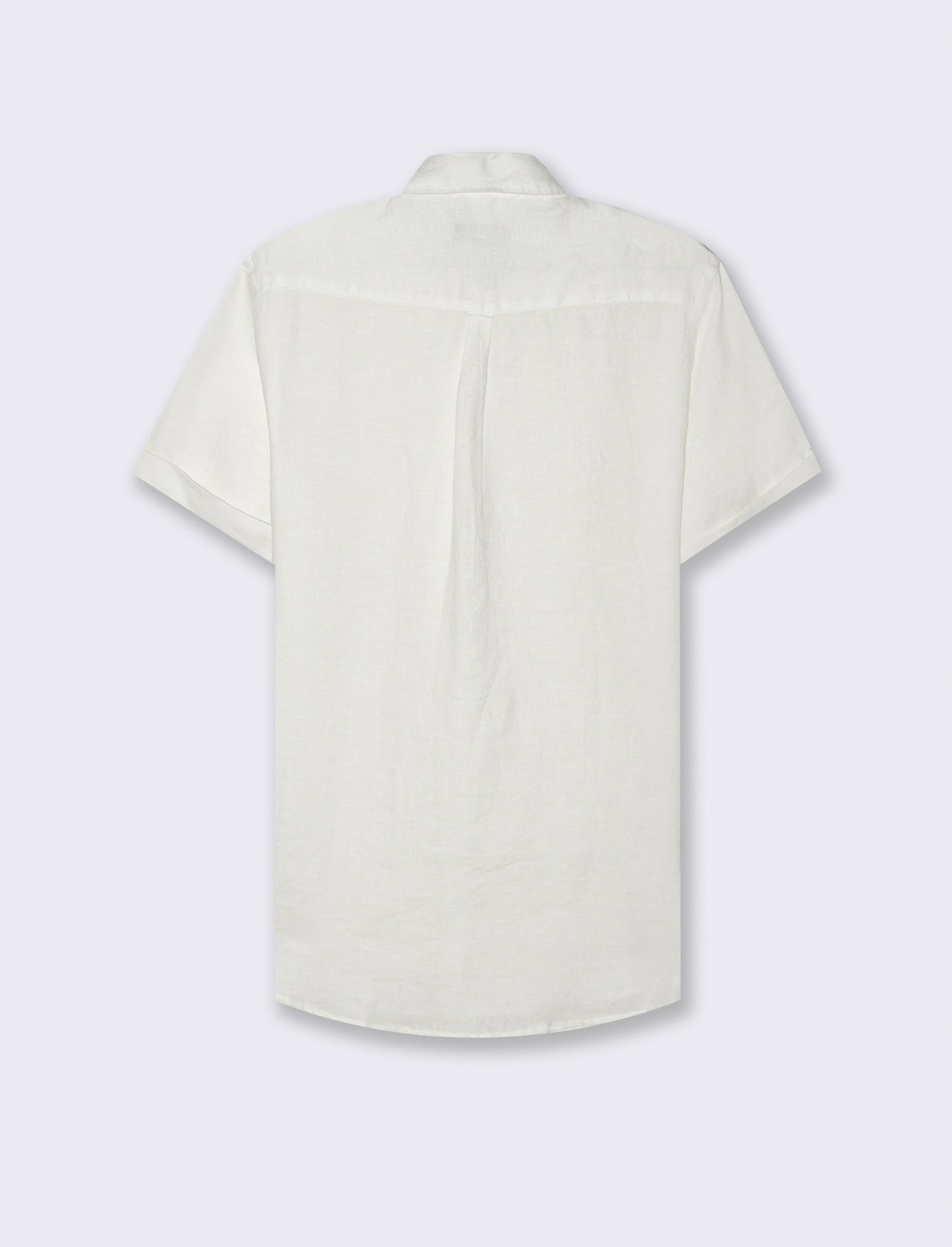 Camicia manica corta 100% lino da uomo - Bianco