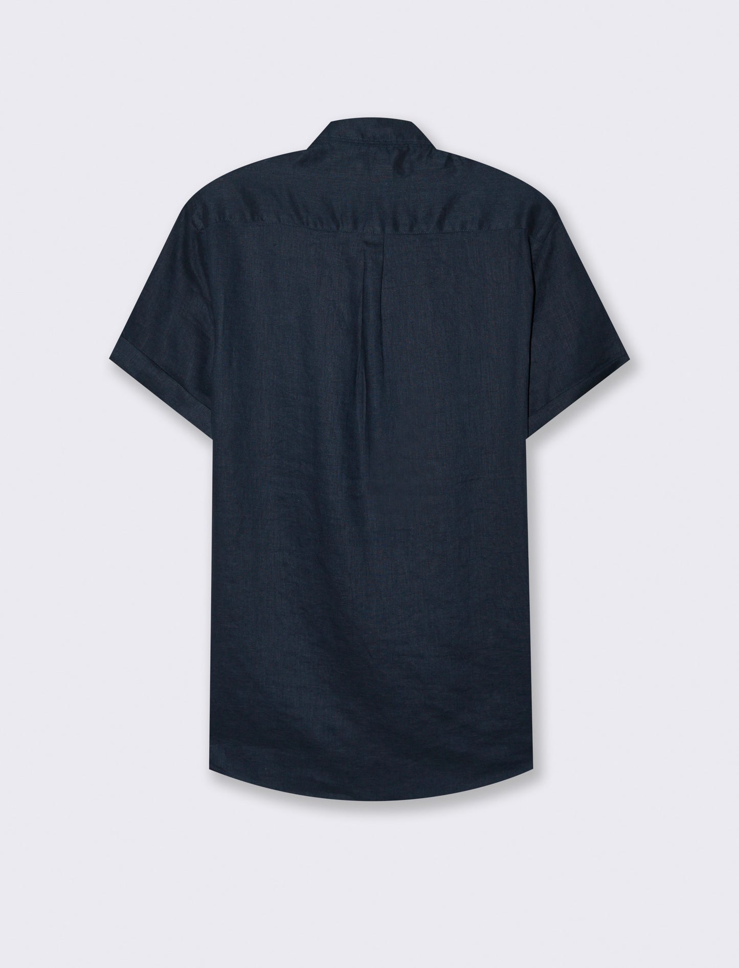 Camicia manica corta 100% lino da uomo - Blu