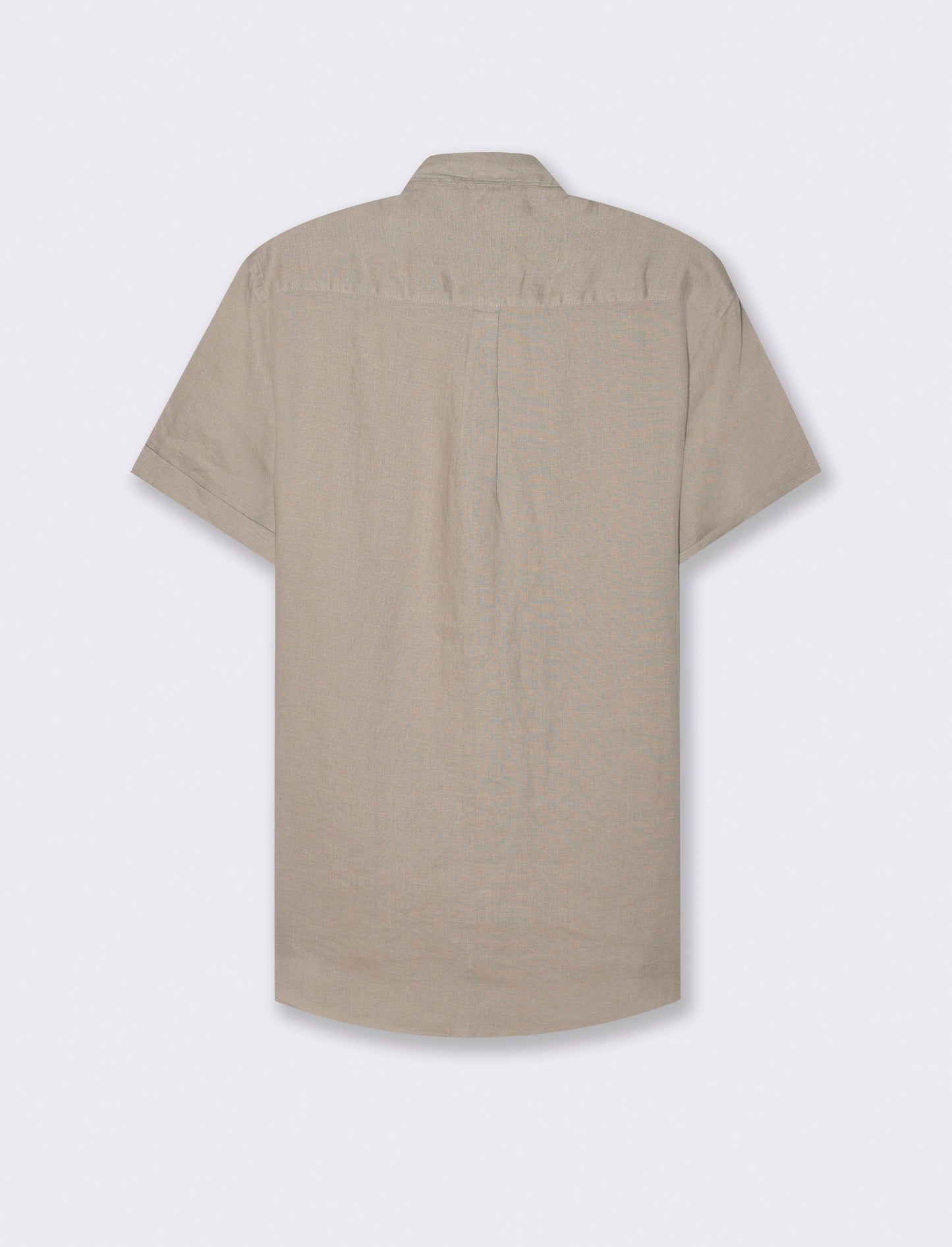 Camicia manica corta 100% lino da uomo - Beige