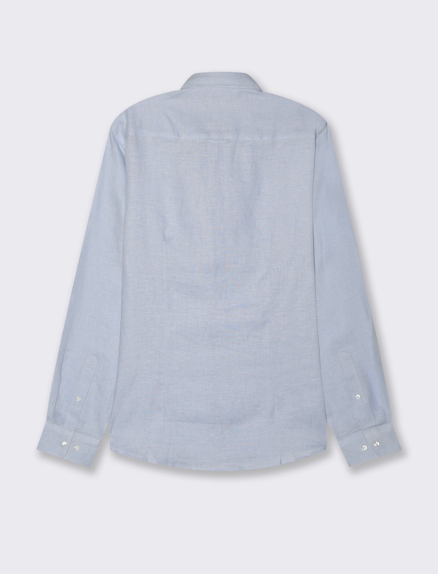 Camicia 100% lino da uomo - Celeste polvere
