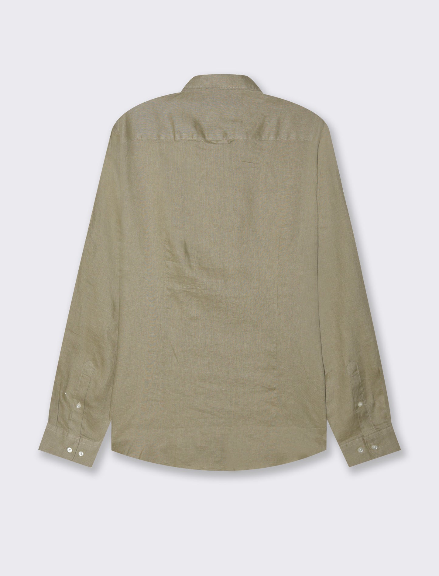Camicia 100% lino da uomo - Verde salvia