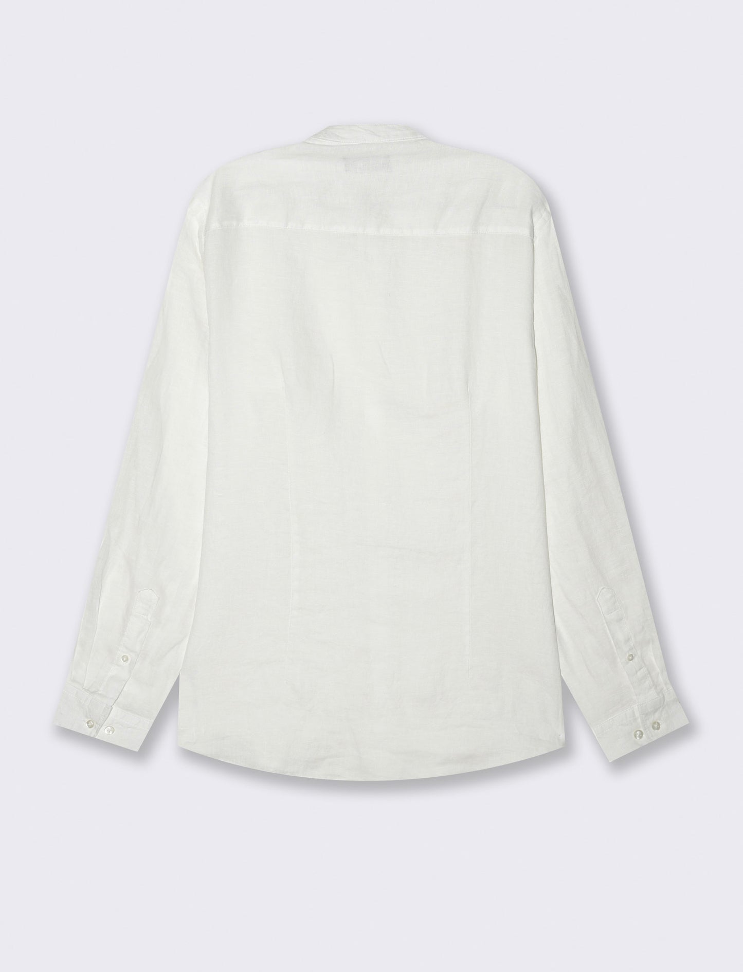 Camicia coreana 100% lino da uomo - Bianco