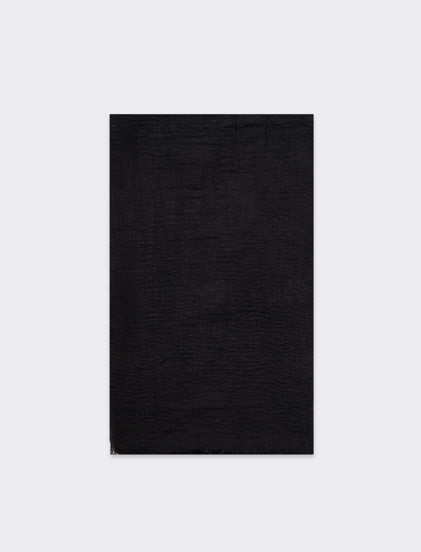 Foulard unito uomo garzato - Nero