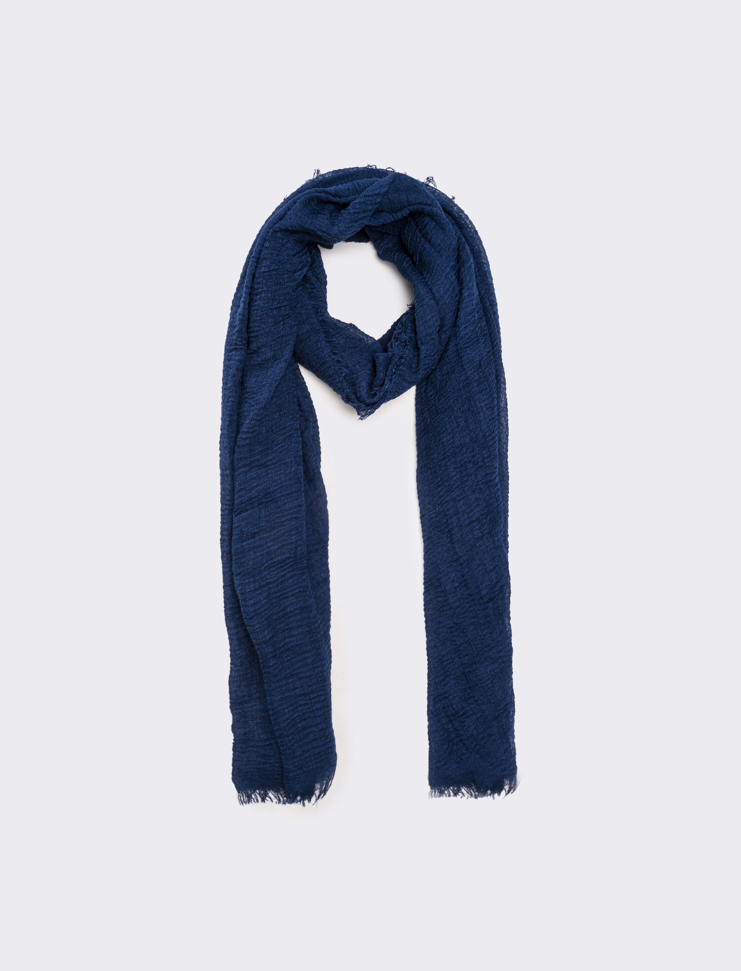 Foulard unito uomo garzato - Blu