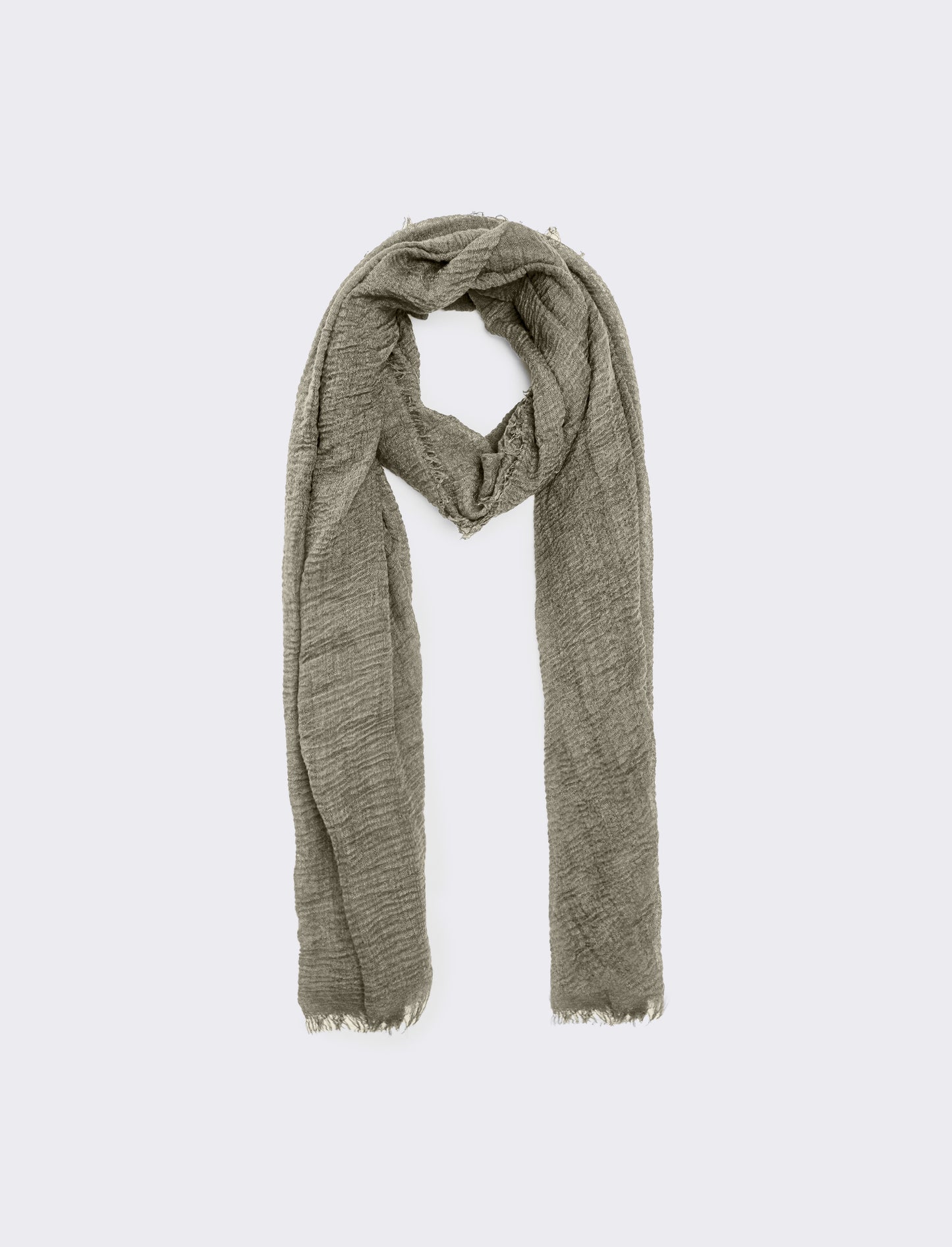 Foulard unito uomo garzato - Verde