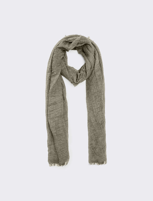 Foulard unito uomo garzato - Verde