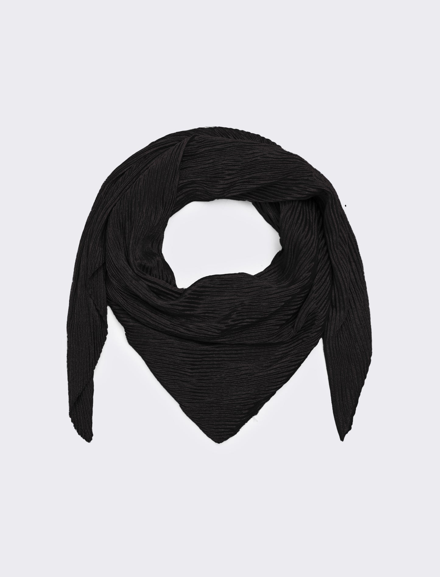 Foulard donna unito quadrato - Nero