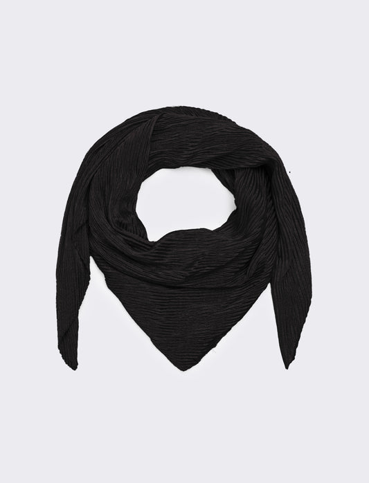 Foulard donna unito quadrato - Nero
