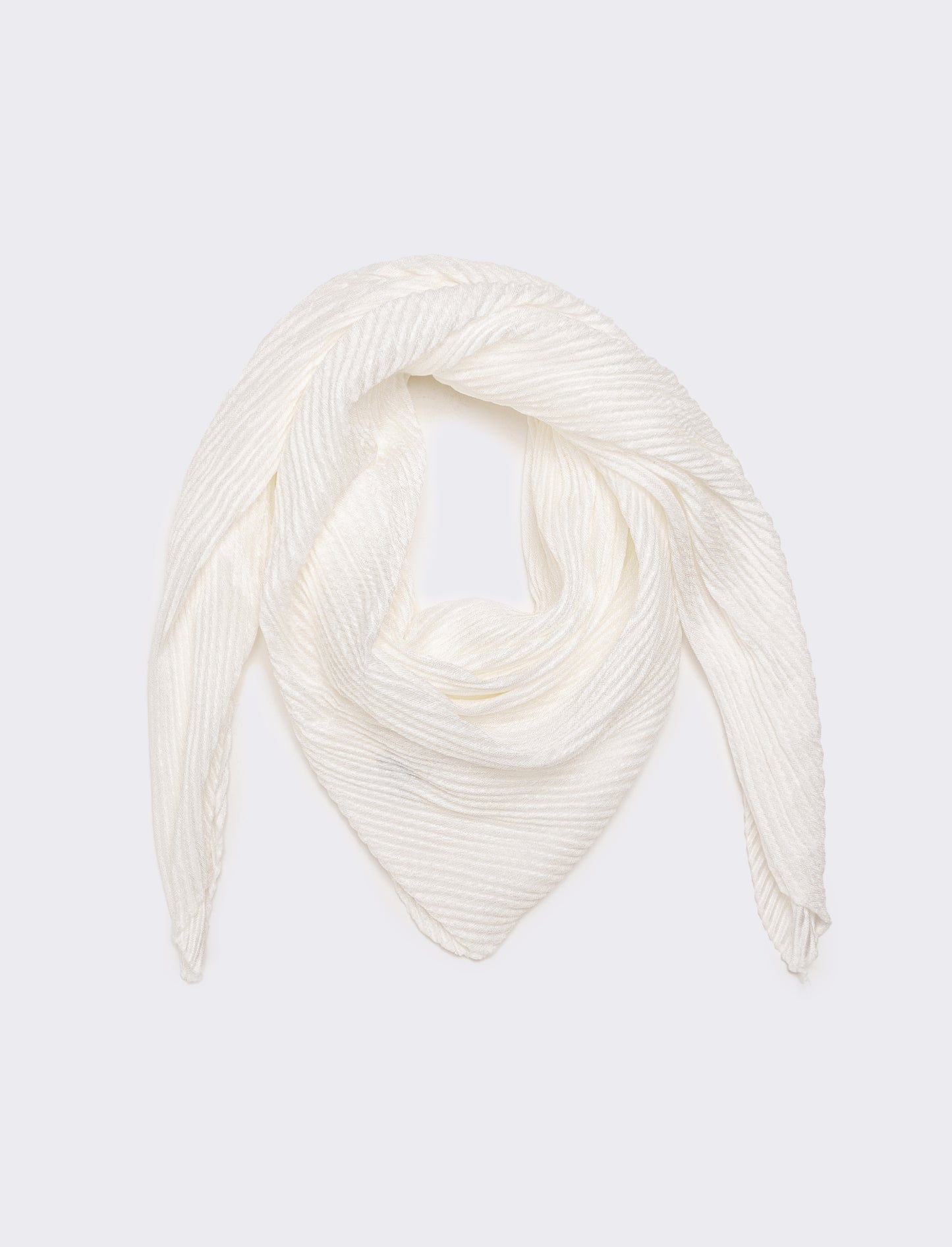 Foulard donna unito quadrato - Bianco
