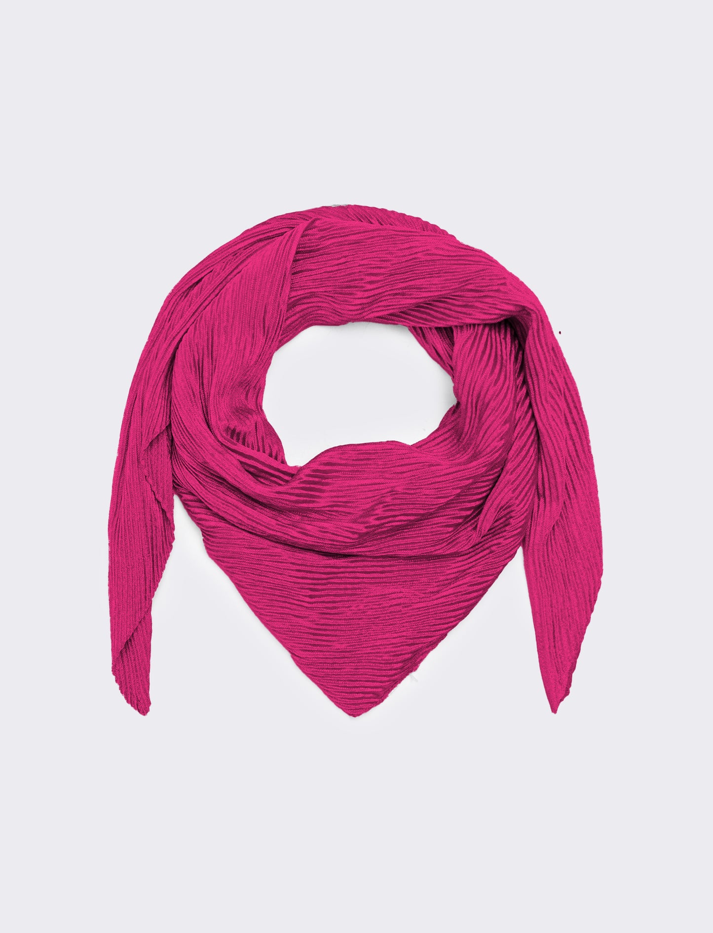 Foulard donna unito quadrato - Fuxia