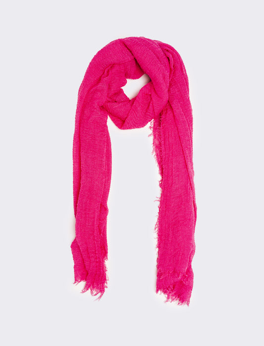 Foulard donna unito - Fuxia