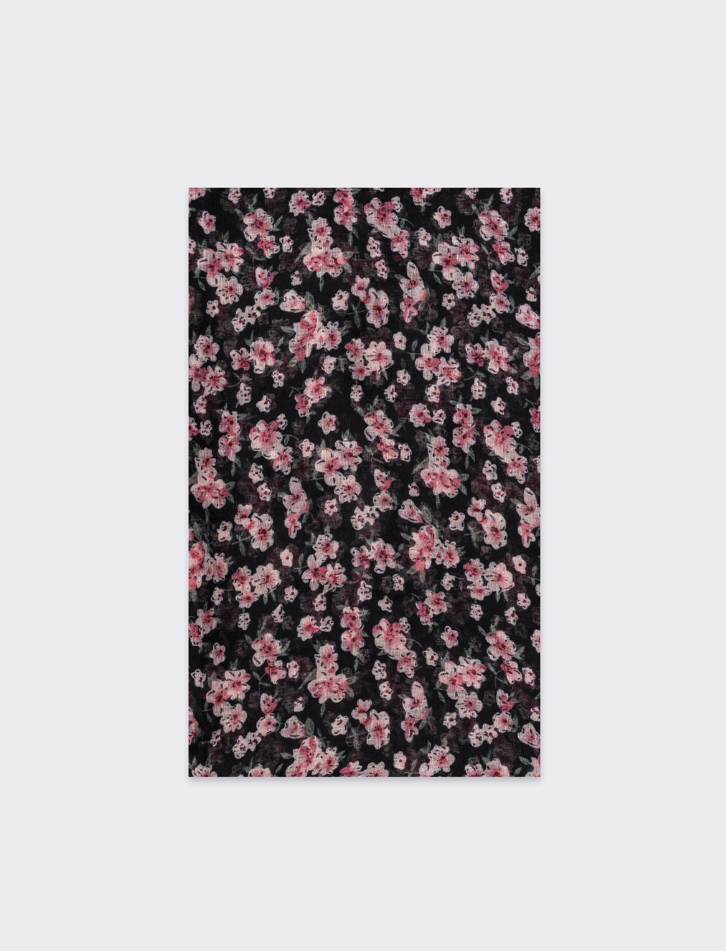 Foulard donna fiorellini - Nero