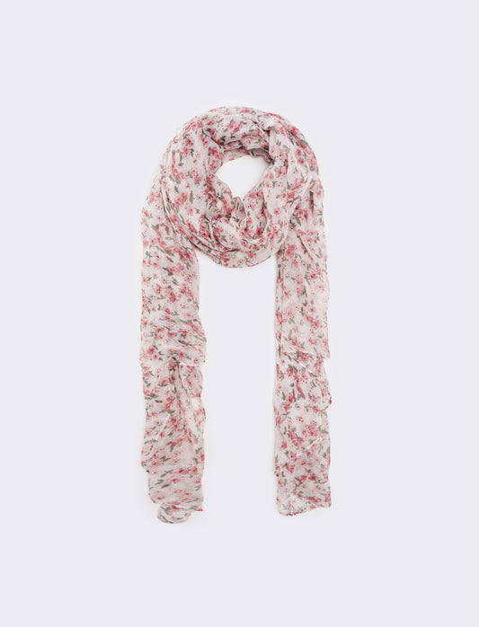 Foulard donna fiorellini - Bianco