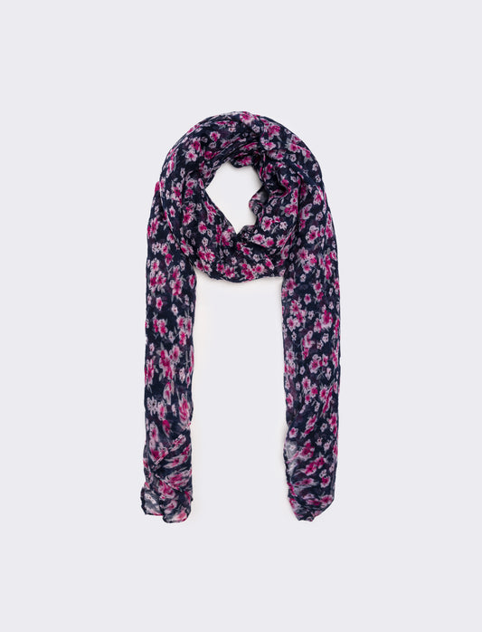 Foulard donna fiorellini - Blu
