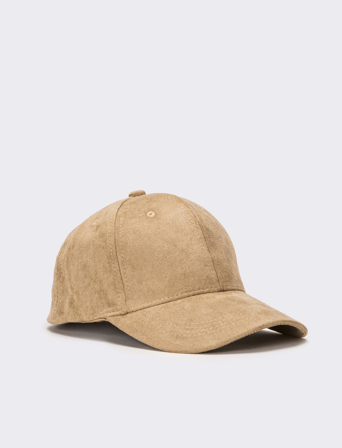 Cappello baseball uomo in suede - Beige