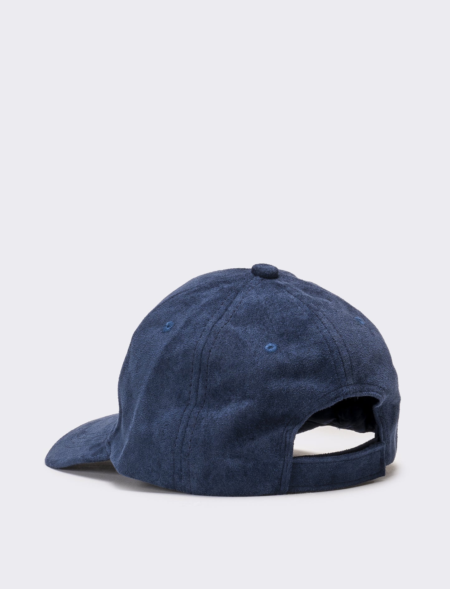 Cappello baseball uomo in suede - Blu