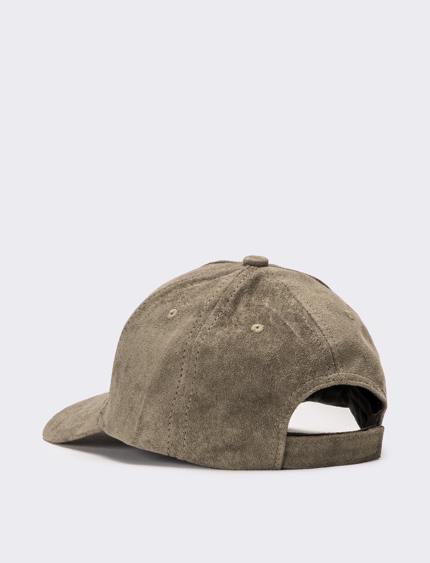 Cappello baseball uomo in suede - Verde