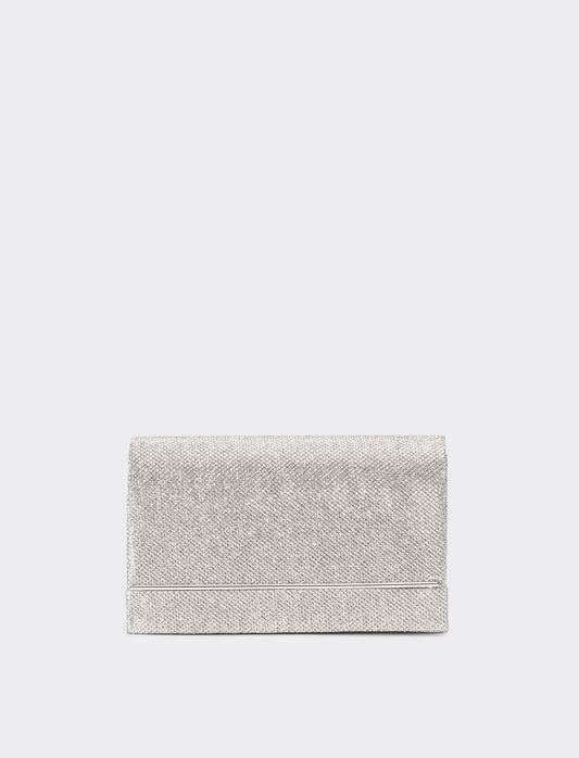 Pochette donna cerimonia in lurex - Argento