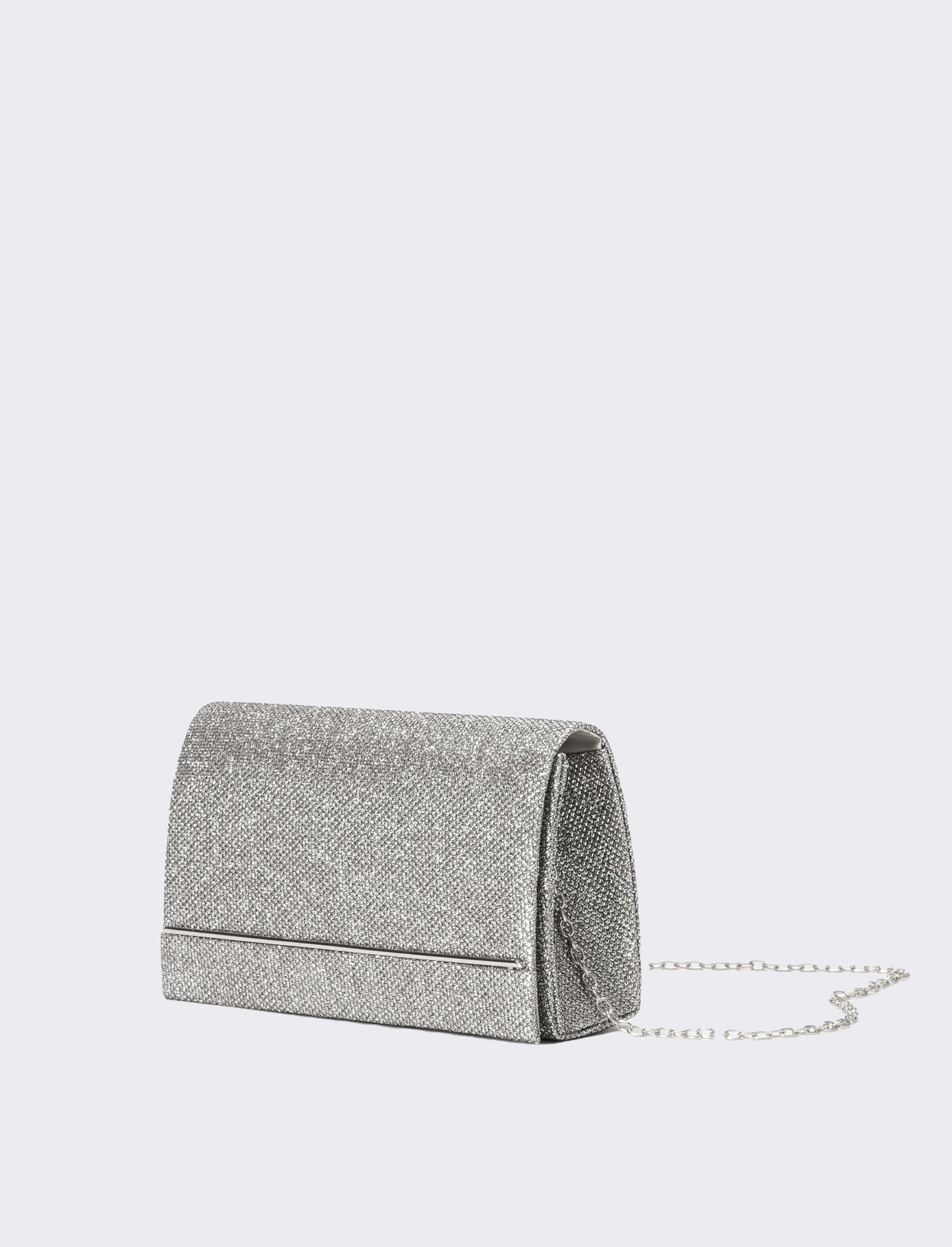 Pochette donna cerimonia in lurex - Argento