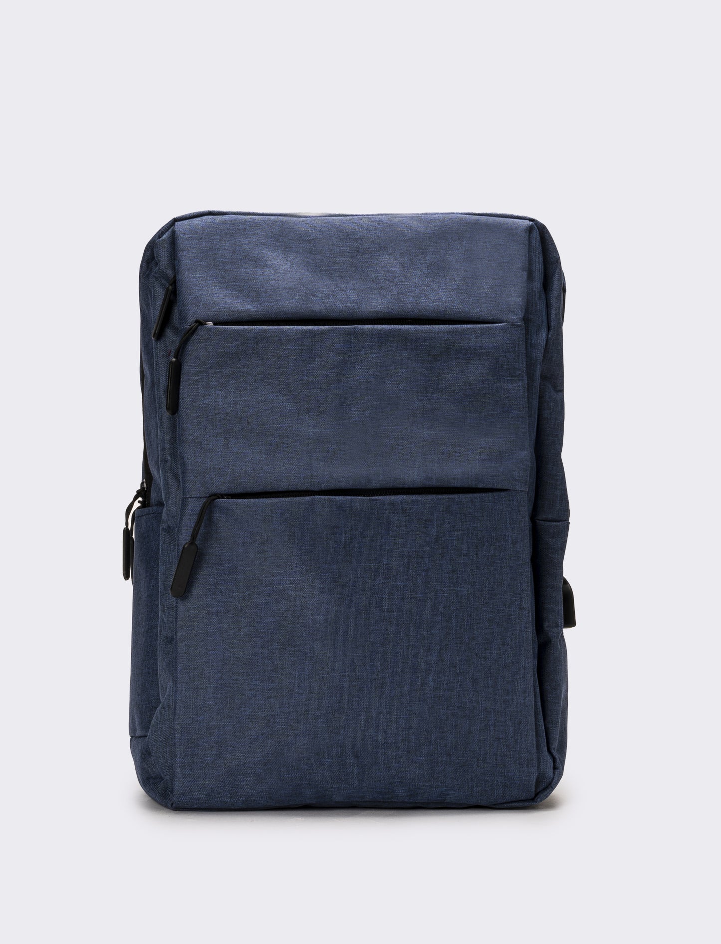 Zaino uomo basic con zip - Blu