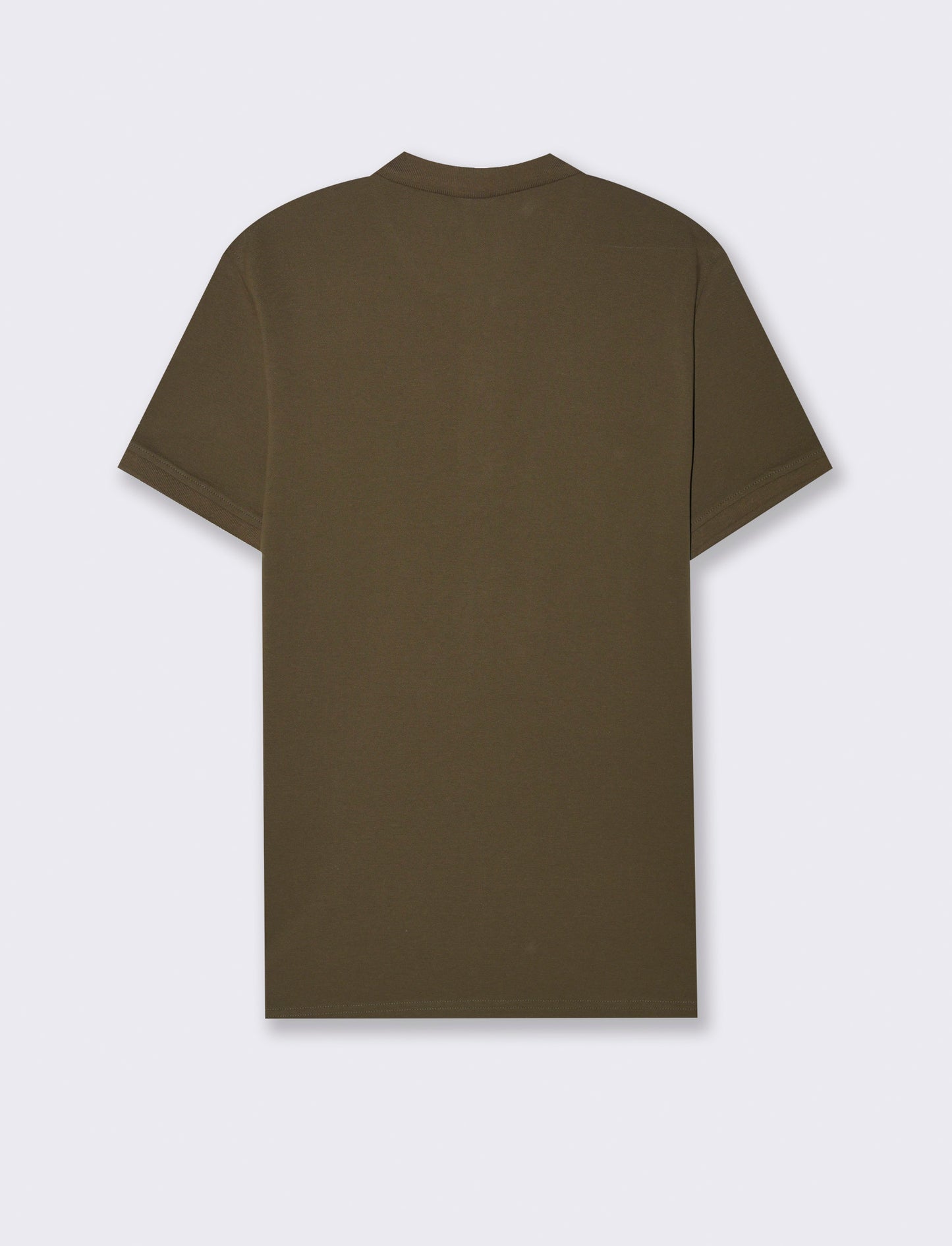 Polo basica in piquet da uomo - Verde kaki