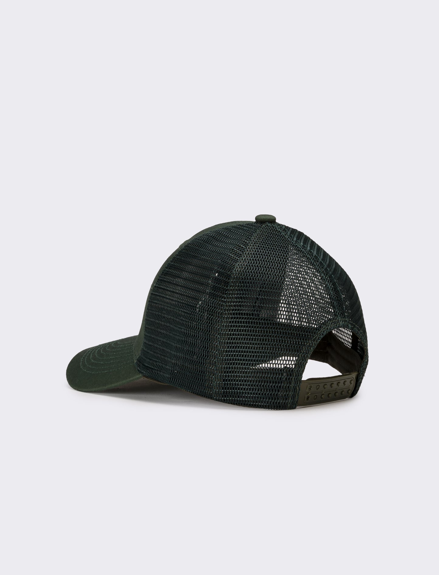 Cappello uomo baseball con rete e patch - Verde