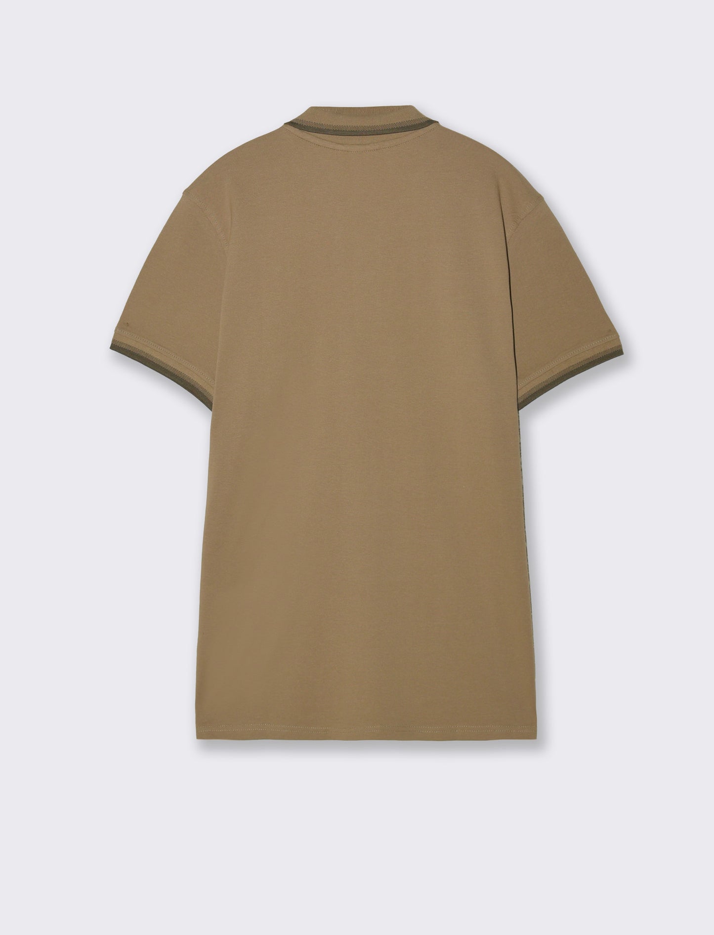 Man's contrast piquet polo shirt - Grey