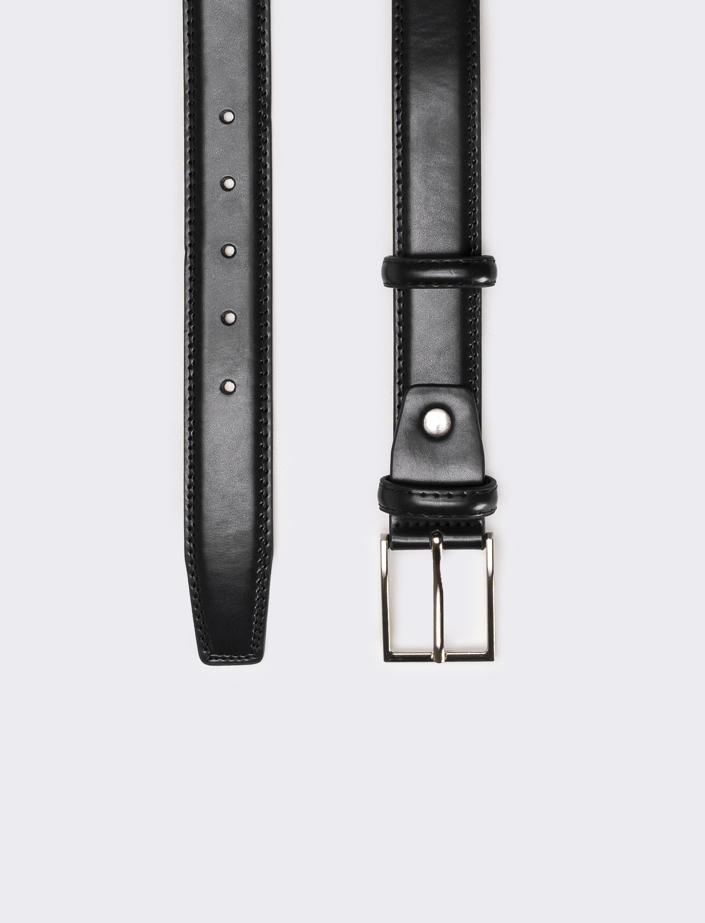 Cintura uomo con fibbia smaltata - Nero