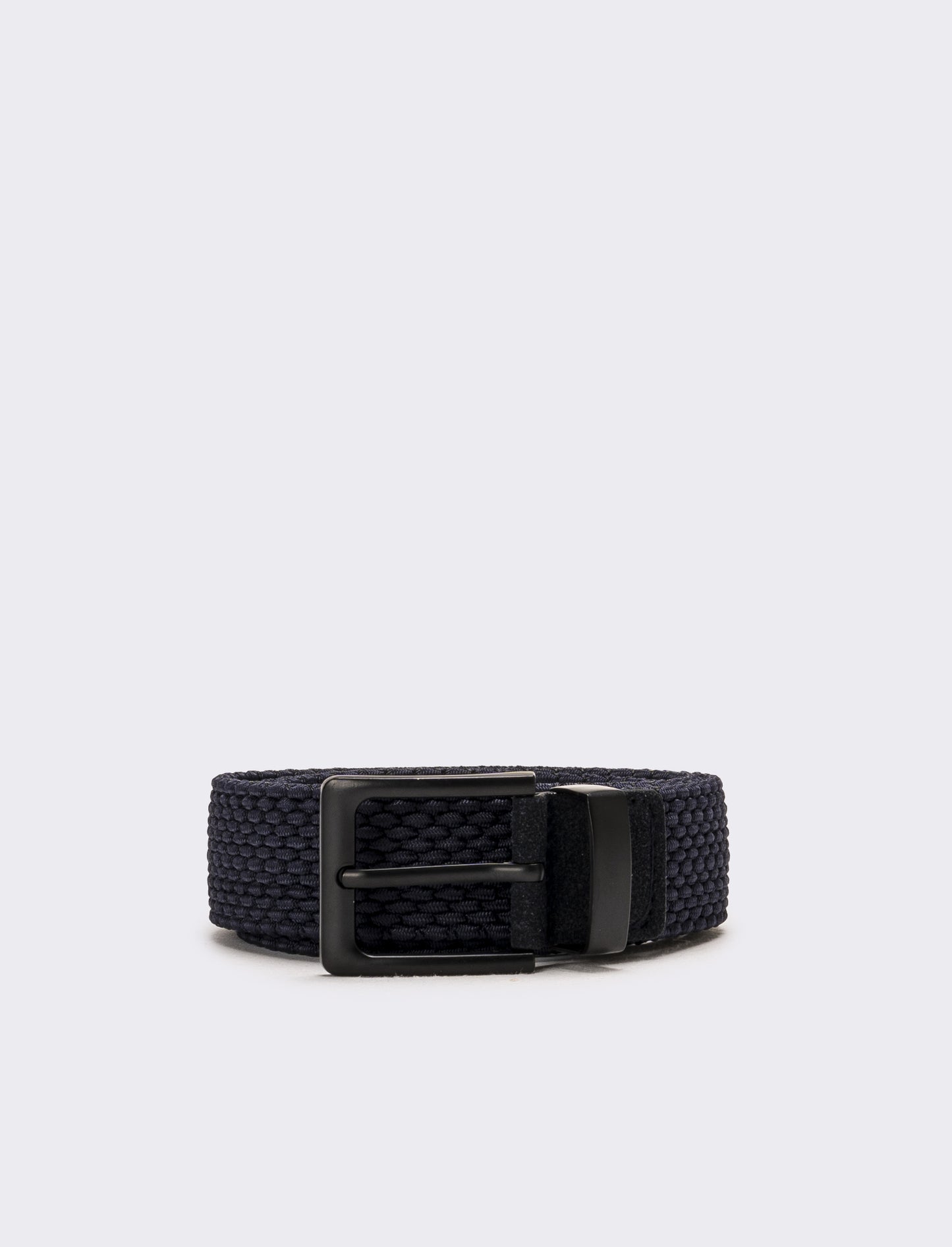 Cintura uomo elastica intrecciata - Blu navy