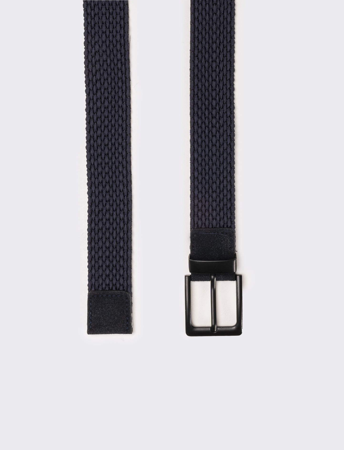 Cintura uomo elastica intrecciata - Blu navy