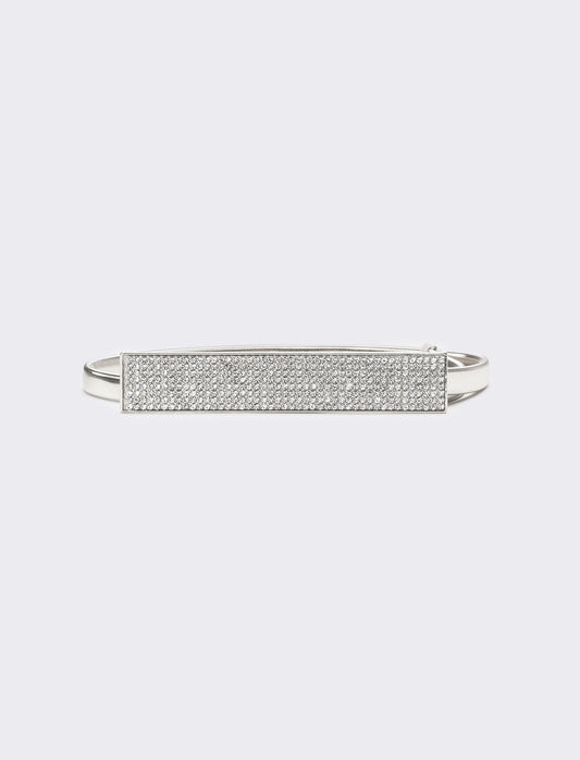 Cintura donna in metallo elastica - Argento