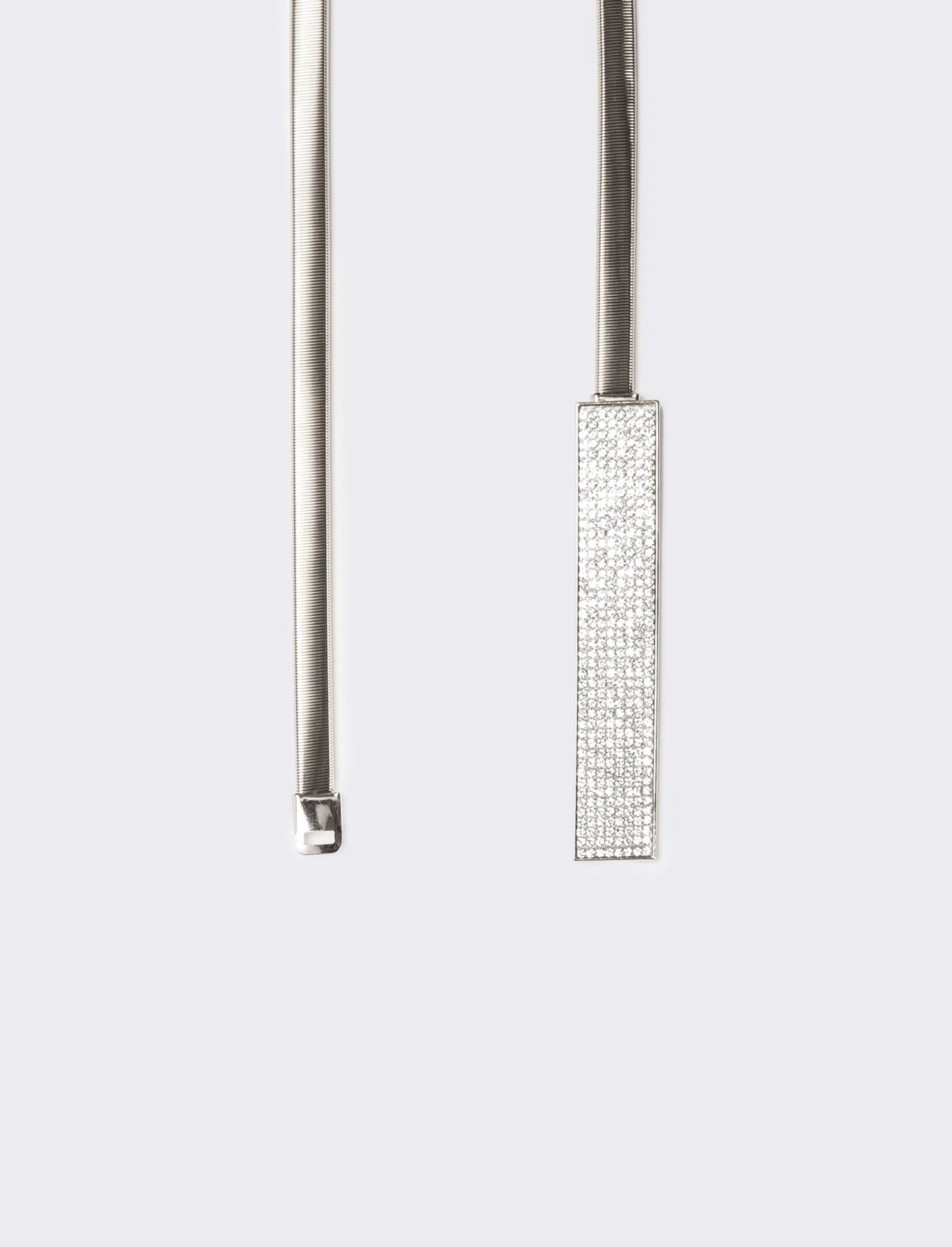 Cintura donna in metallo elastica - Argento