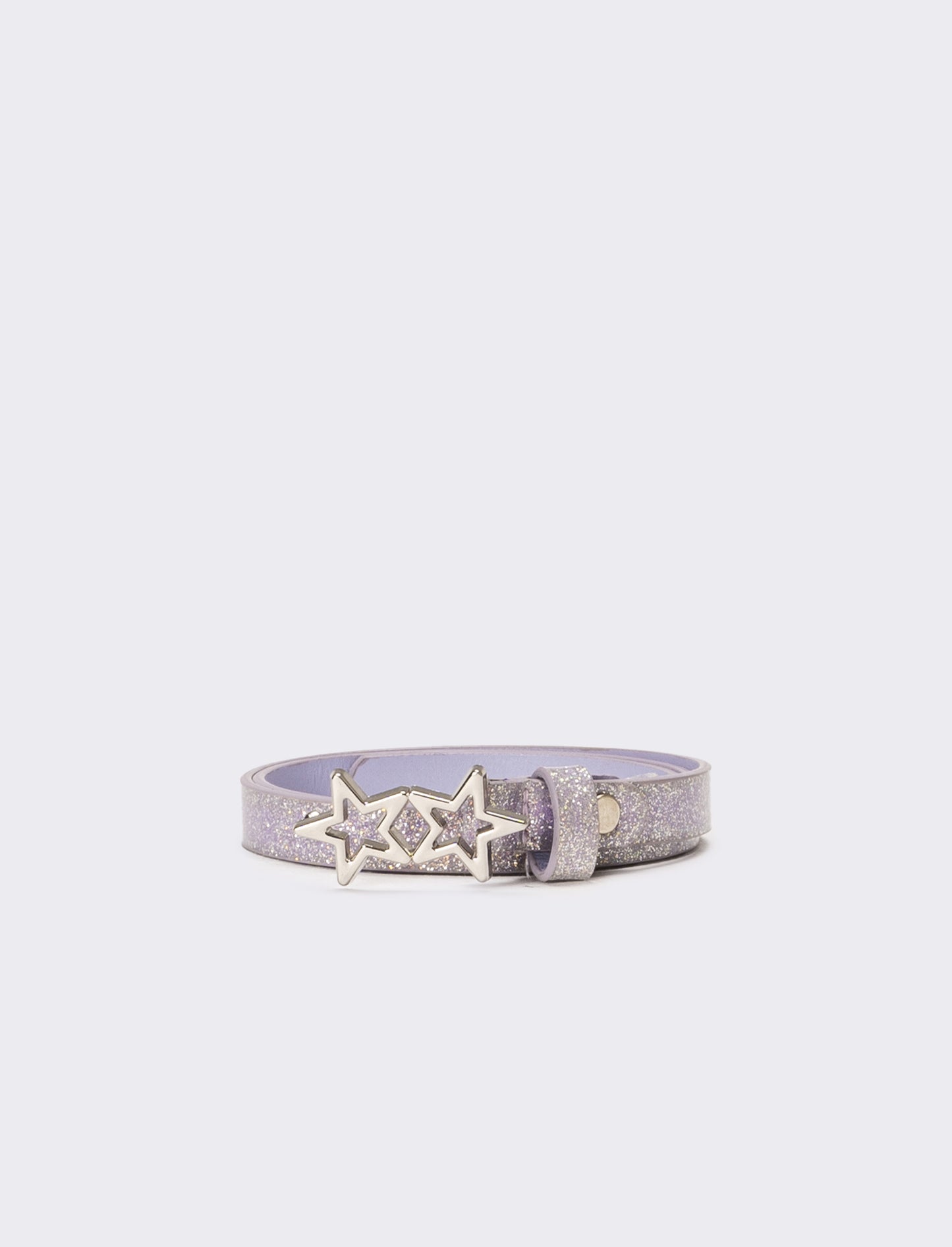 Cintura bambina liscia lurex - Lilla