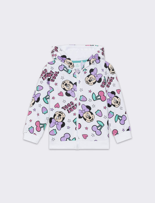 Felpa Minnie con cappuccio da neonata - Fantasia