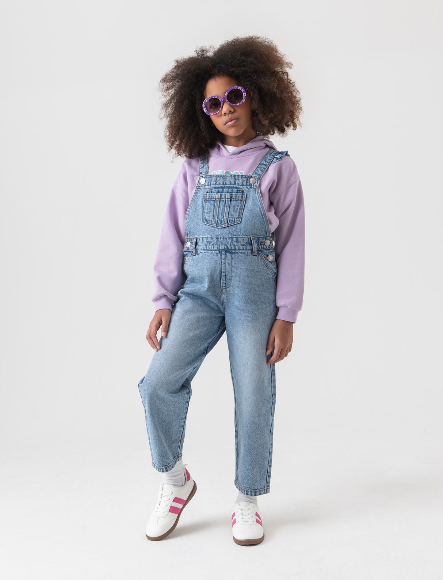 Salopette in denim da bambina - Denim