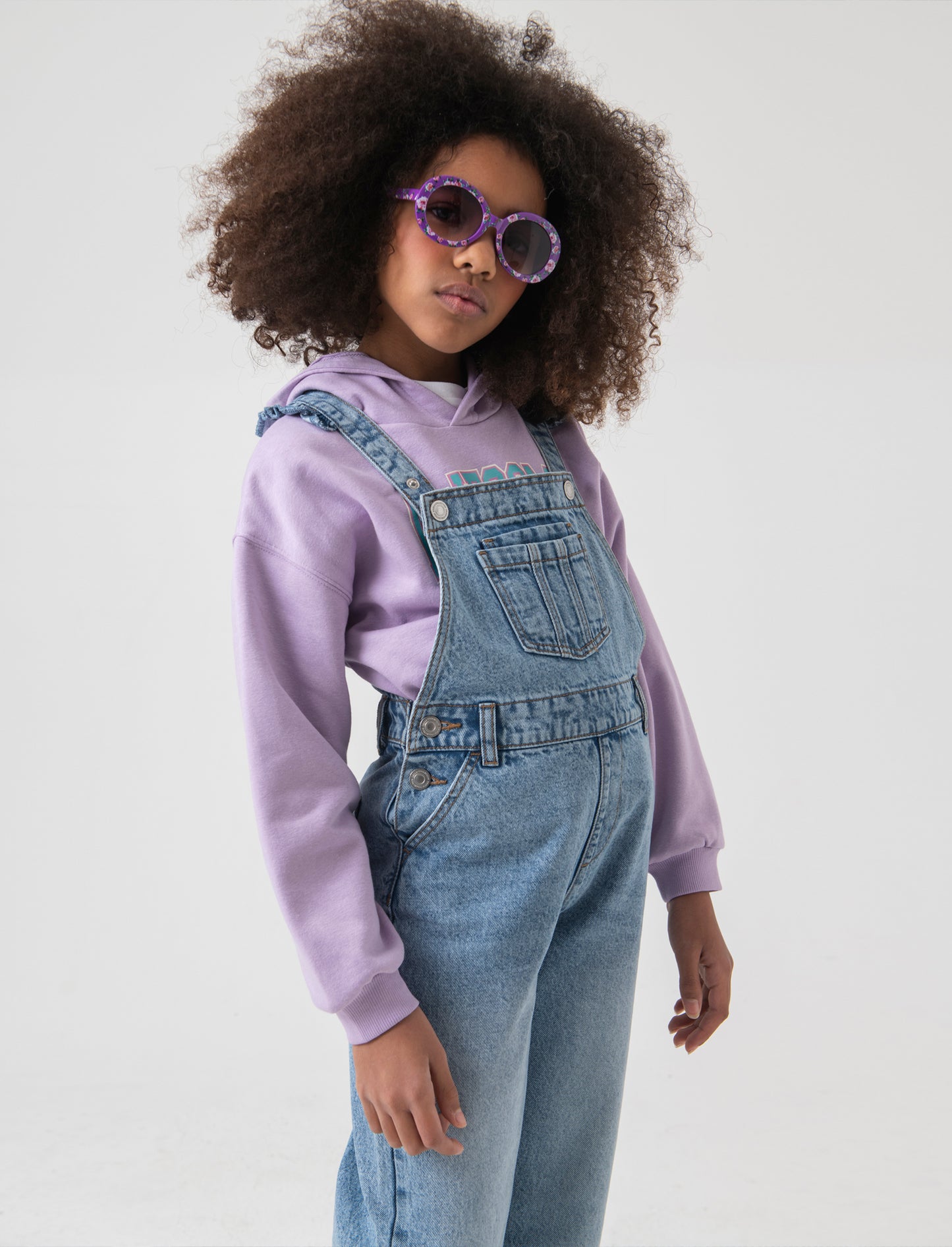 Salopette in denim da bambina - Denim
