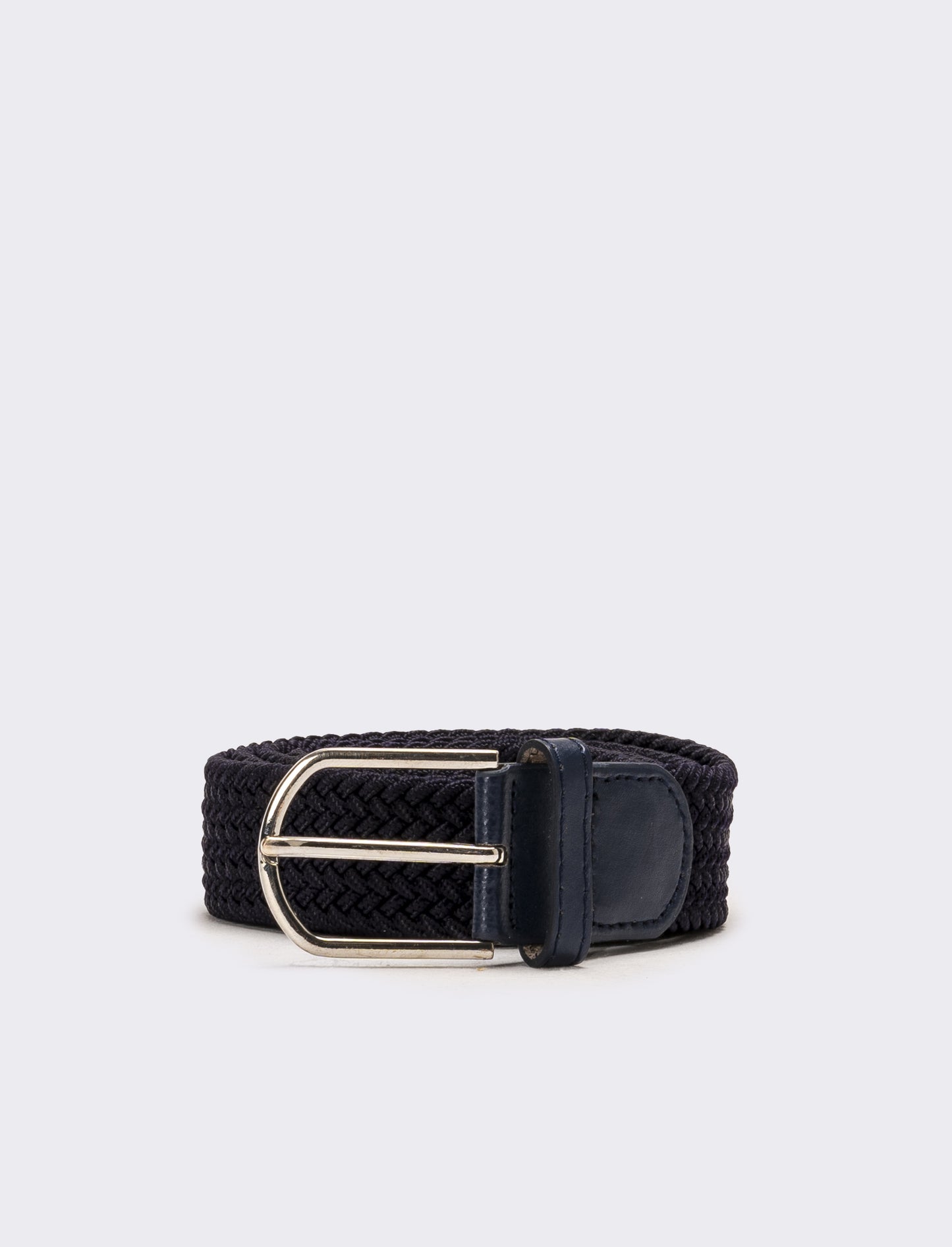 Cintura elastica intrecciata uomo - Blu