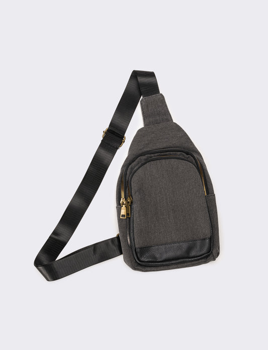 Zaino uomo monospalla - Nero