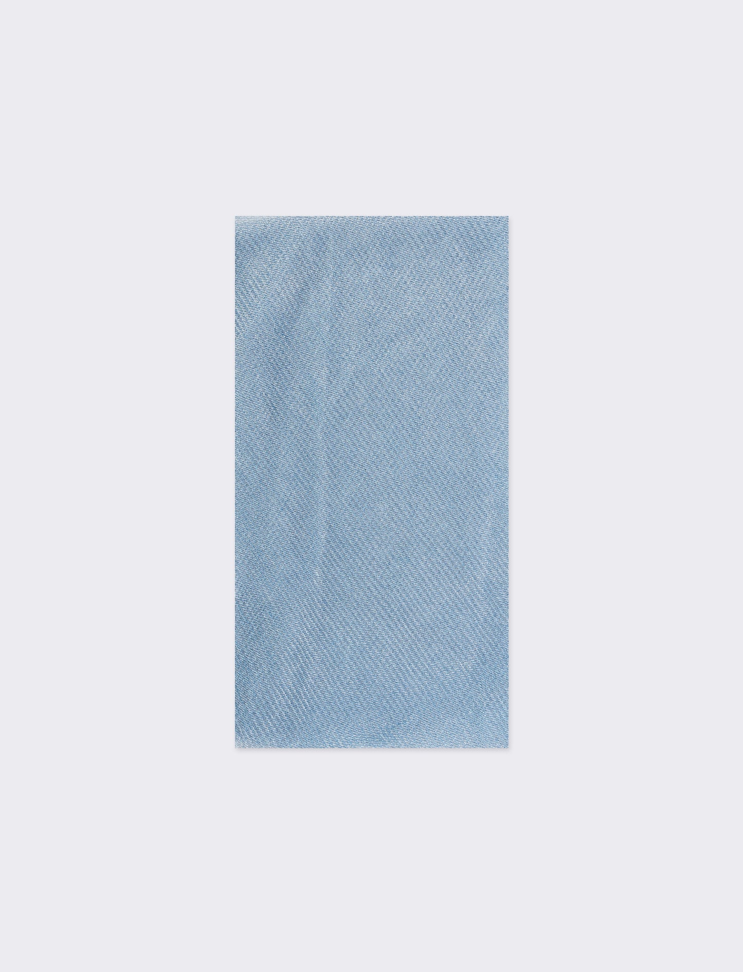 Foulard donna stola plisse effetto metalizzato 70 x 180 cm - Denim