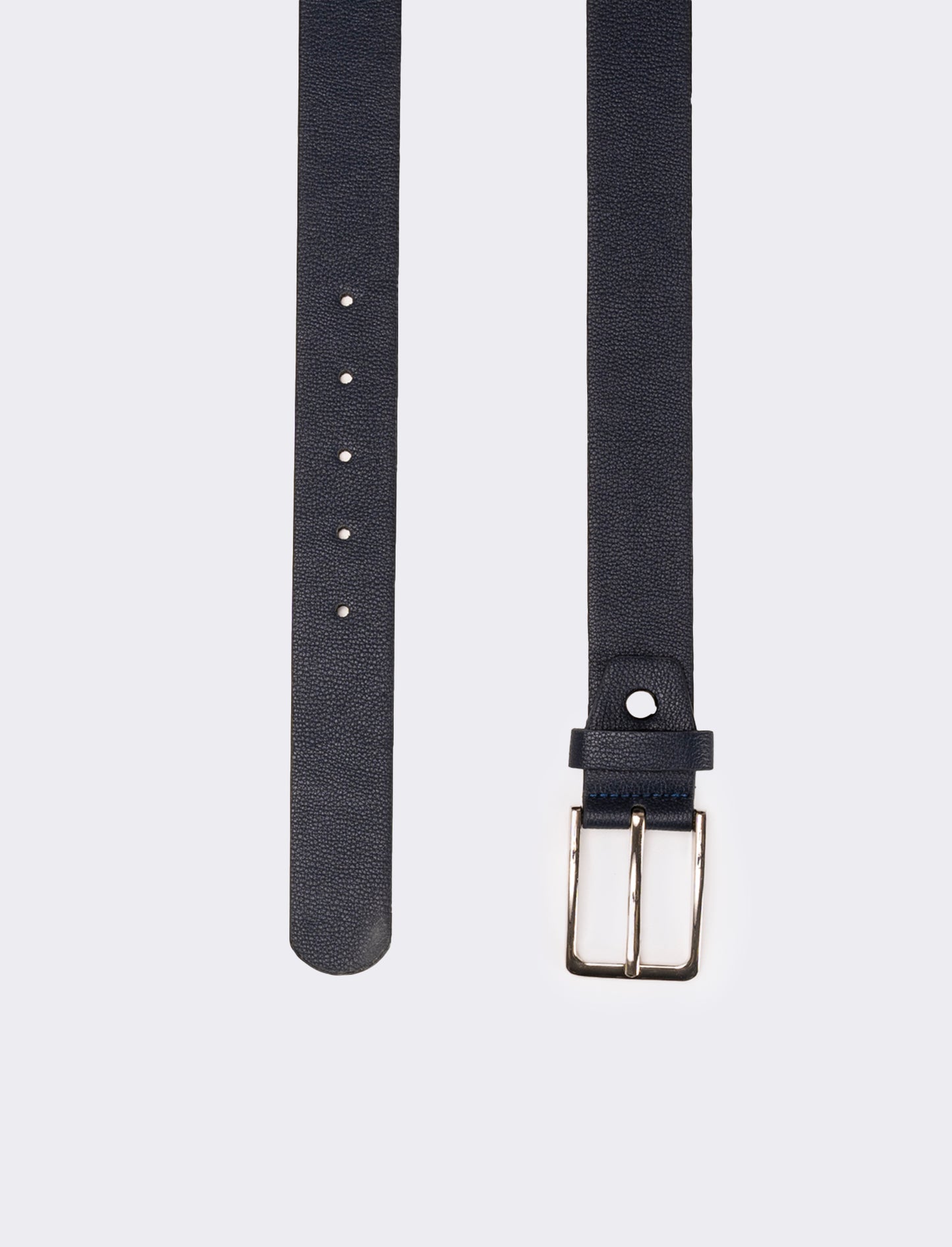 Cintura uomo liscia fibbia 3,5 cm - Blu