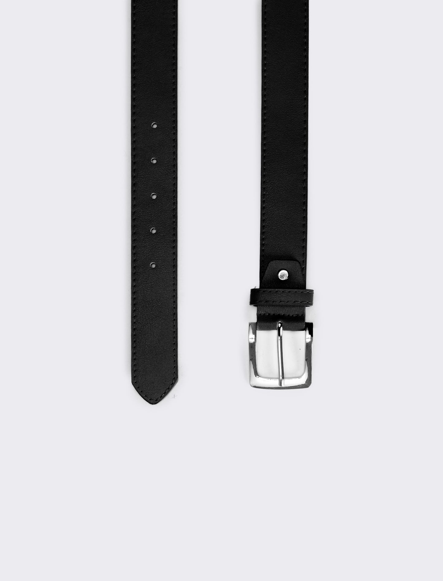 Cintura uomo fibbia 3,5 cm - Nero