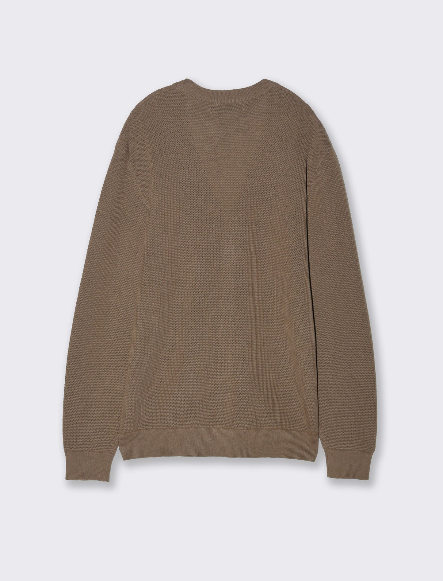 Maglia cardigan strutturata da uomo - Grigio fango
