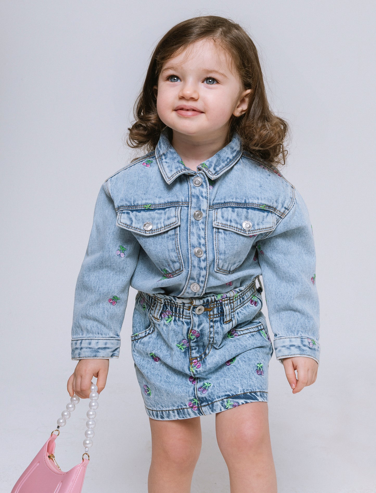 Giacca camicia in denim da neonata - Denim