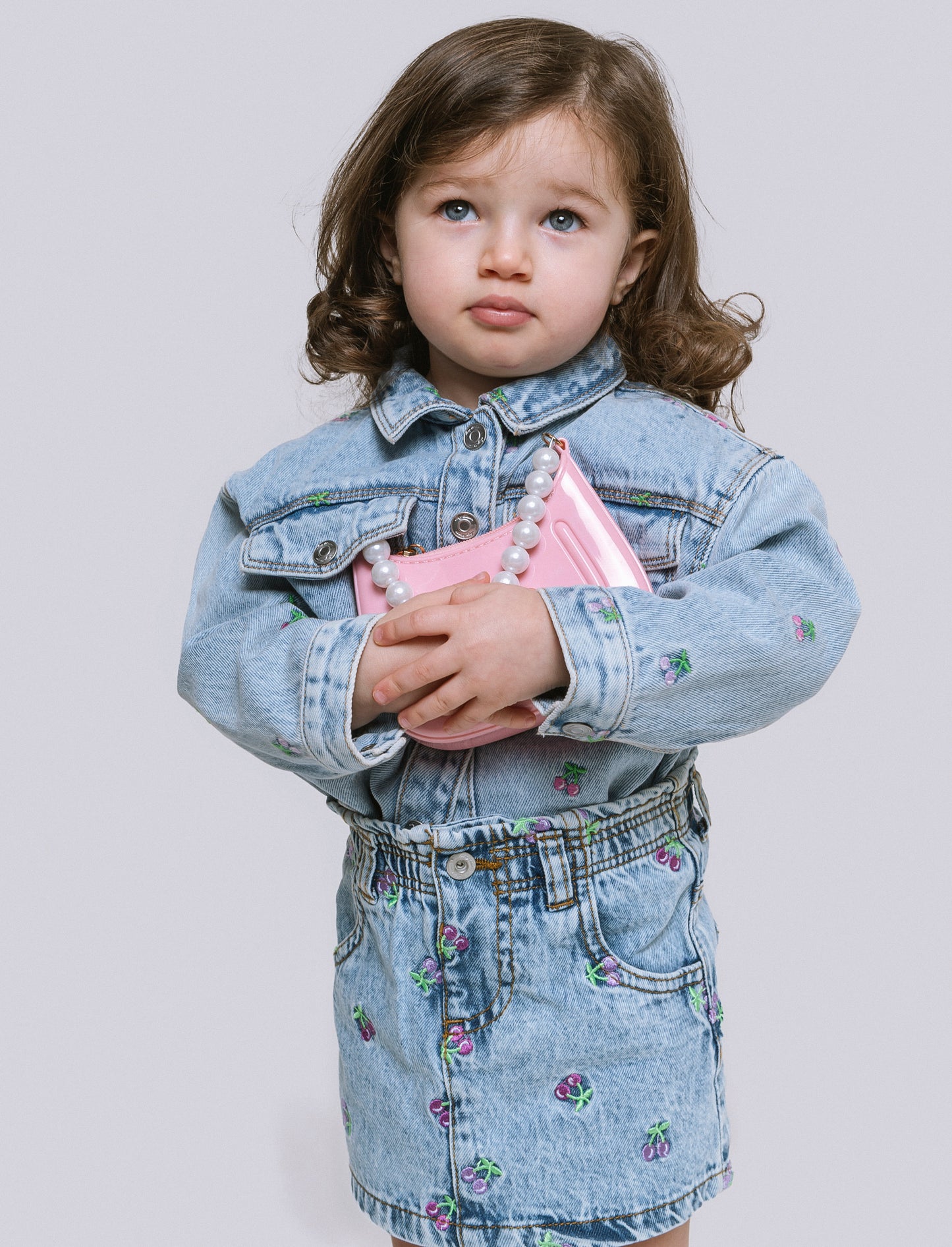 Giacca camicia in denim da neonata - Denim