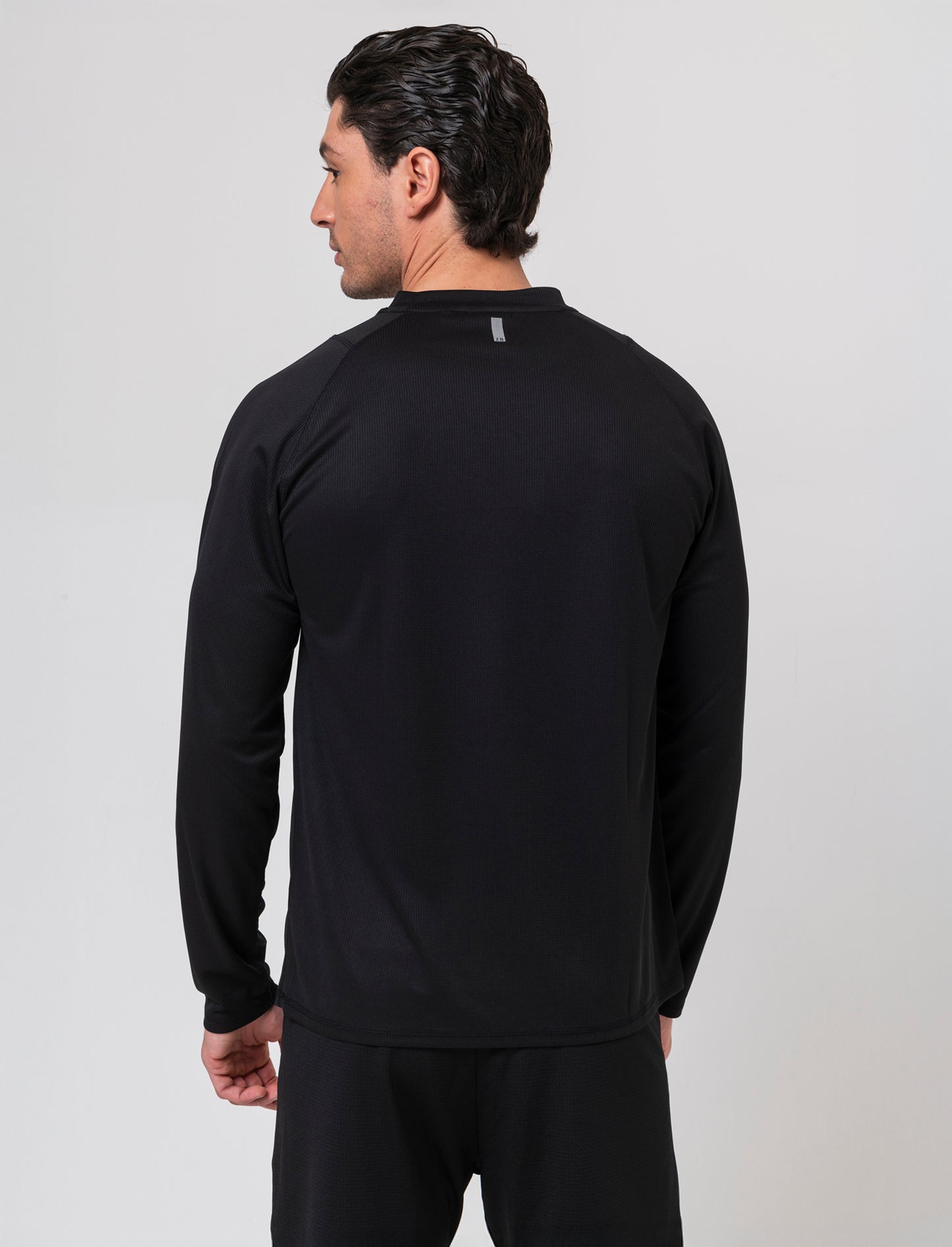 Man's waffle fabric training t-shirt - Black