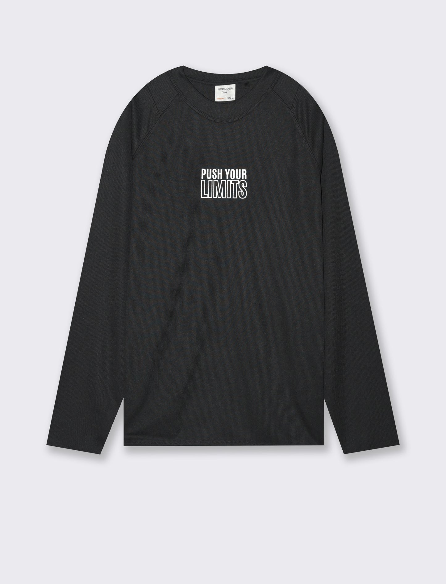 Man's waffle fabric training t-shirt - Black