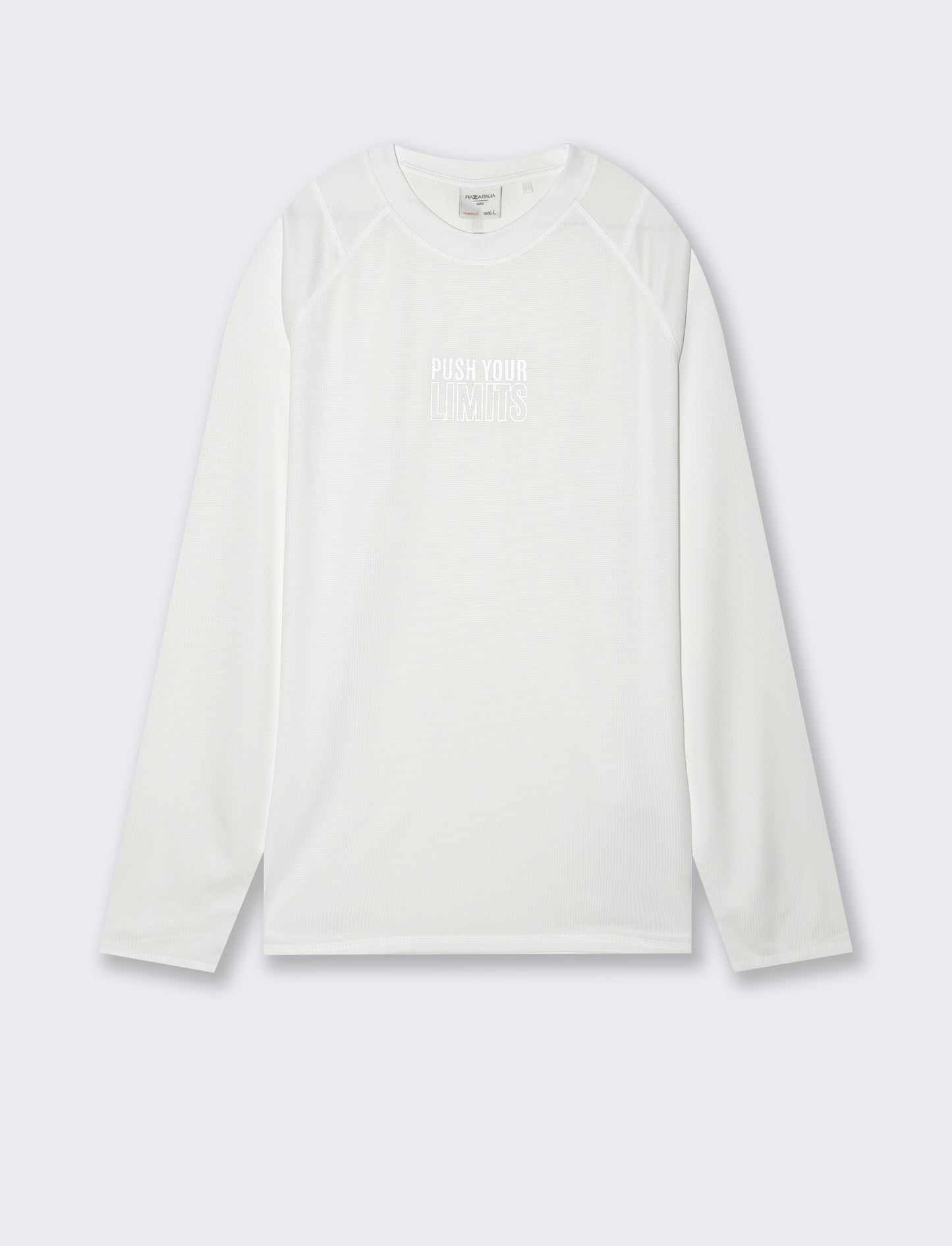 Man's waffle fabric training t-shirt - White